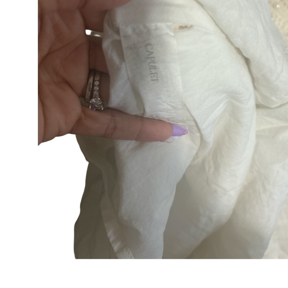 Capulet Revolve Ivory Y-Back Mini Dress Cotton Gauze Racerback XS - Picture 9 of 9